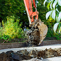 Obras y trabajos de excavación para empresas, jardinería, rocallas